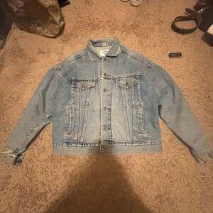 Vintage Camel Travel Line 80s 90s Denim Jacket